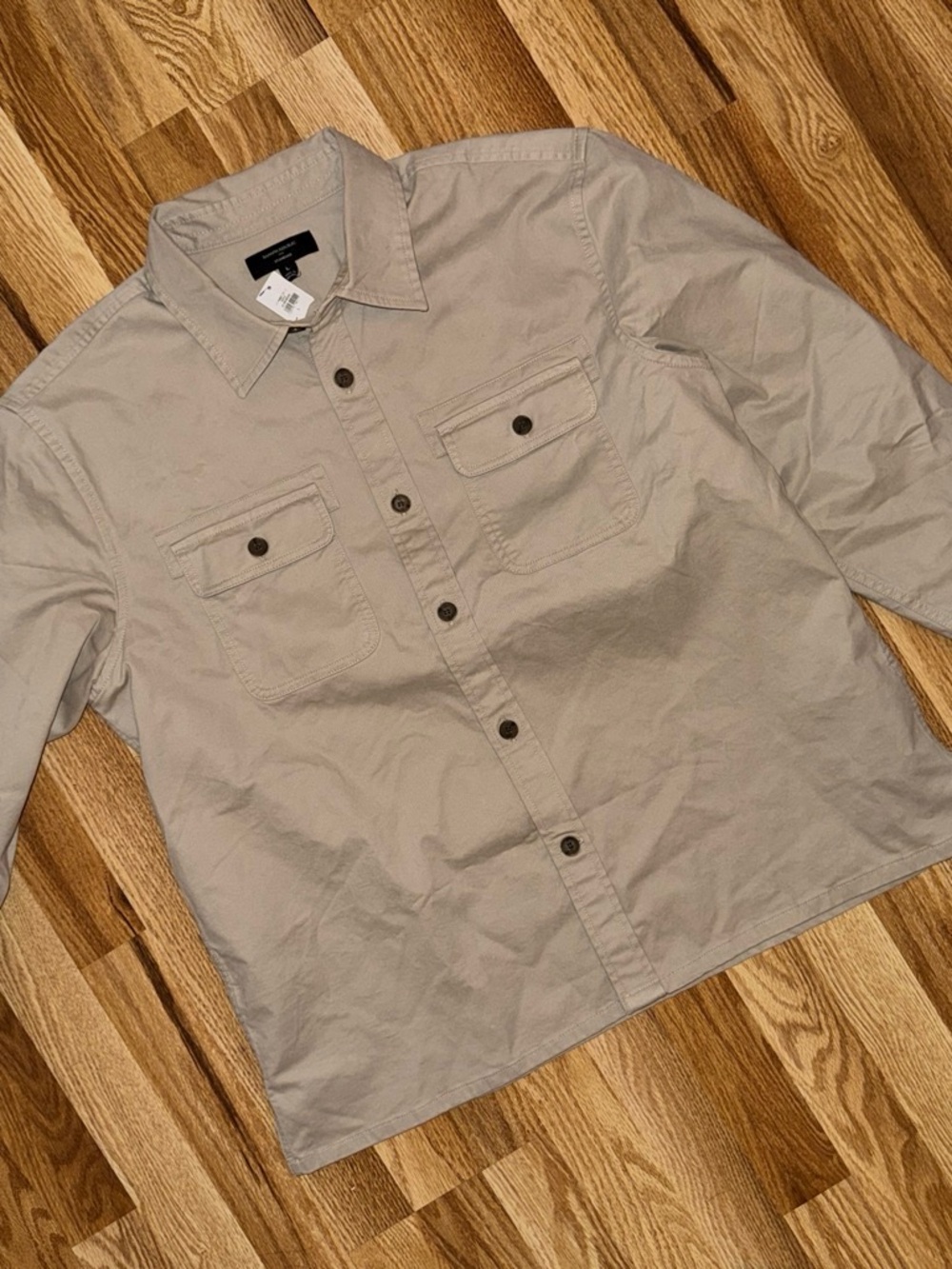 New Banana Republic Heritage Cotton Twill Overshirt Men’s L
